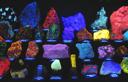 Fluorescent Display - The Fluorescent Mineral Society